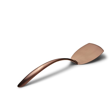 Bon Chef Ez Use Banquet Serving Solid Turner 14.75" W/Holl Cool Hndl - Rose Gold Matte 9459RGM